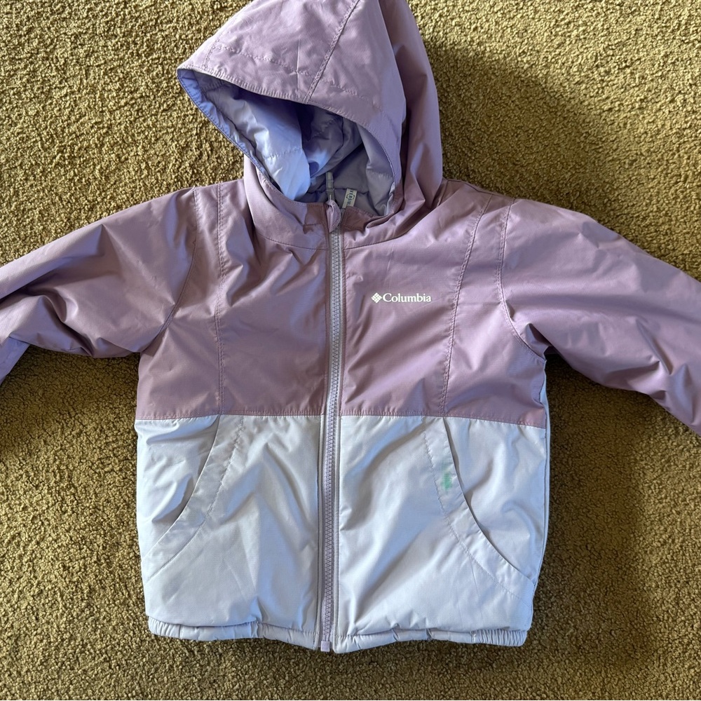 Columbia Kids' Purple and Gray Raincoat